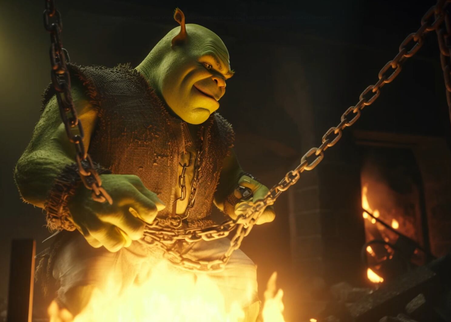 Inteligencia artificial muestra cómo se vería una mezcla entre Shrek