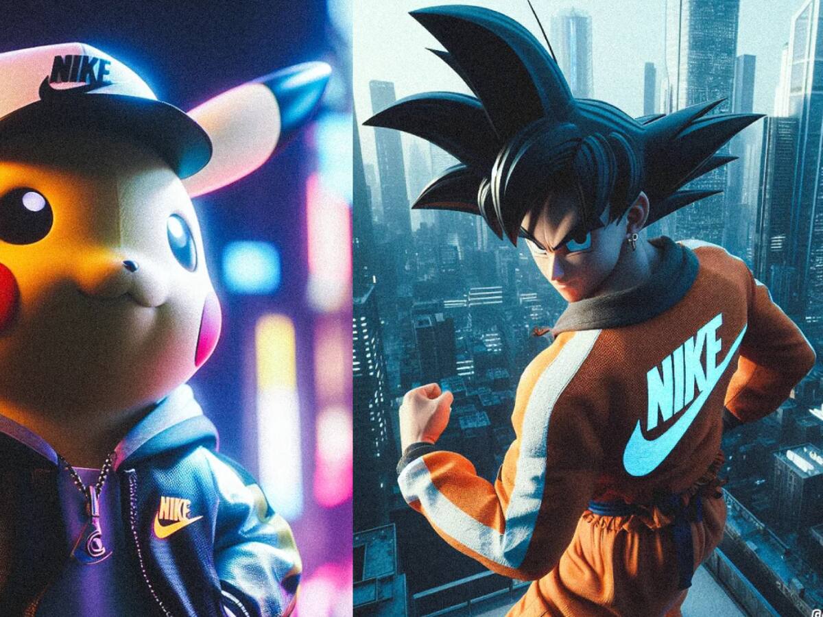Pikachu, Bob Esponja y muchos más se vuelven modelos de Nike en estas poderosas imágenes de inteligencia artificial